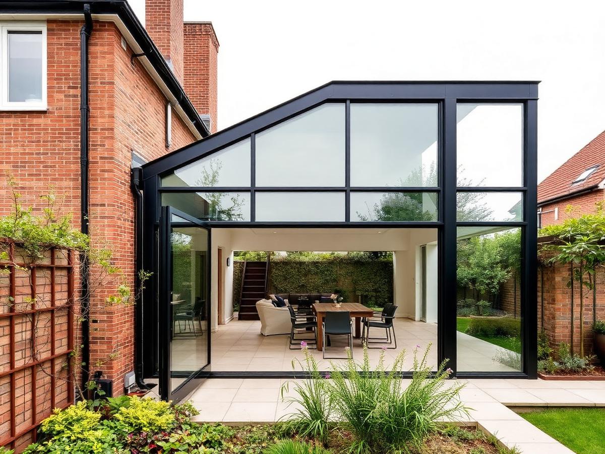 Glazed rear extension